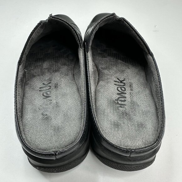 Softwalk Women's Black San Marcos Woven Circle Print Clog Mules US 8 - Picture 5 of 15